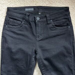 KUT Black stretch straight leg jeans